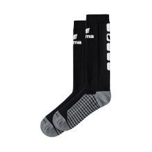 Erima Sportsocke Classic 5-Cubes Long schwarz/weiss - 1 Paar