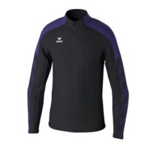 Erima Sport-Langarmshirt Evo Star Trainingstop (100% rec. Polyester) schwarz/violett Kinder