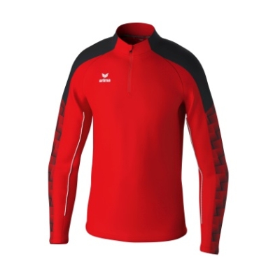 Erima Sport-Langarmshirt Evo Star Trainingstop (100% rec. Polyester) rot/schwarz Herren