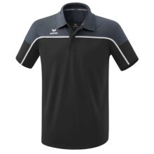 Erima Sport-Polo Change (100% rec. Polyester, schnelltrocknend Funktionsmaterial) schwarz/grau Herren