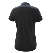 Erima Sport-Polo Change (100% rec. Polyester, schnelltrocknend Funktionsmaterial) schwarz/grau Damen