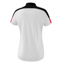 Erima Sport-Polo Change (100% rec. Polyester, schnelltrocknend Funktionsmaterial) weiss/schwarz/rot Damen