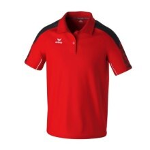 Erima Sport-Polo Evo Star (100% rec. Polyester) rot/schwarz Herren