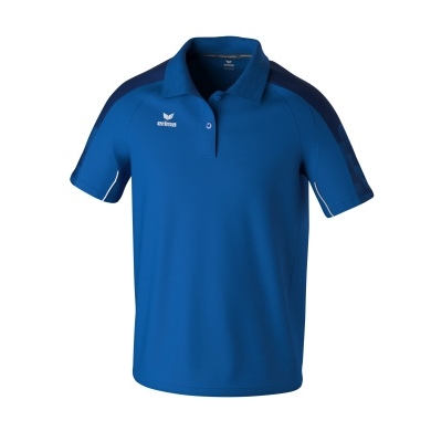 Erima Sport-Polo Evo Star (100% rec. Polyester) royalblau/navyblau Herren