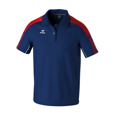 Erima Sport-Polo Evo Star (100% rec. Polyester) navyblau/rot Herren