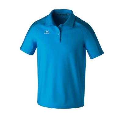 Erima Sport-Polo Evo Star (100% rec. Polyester) curacaoblau Herren