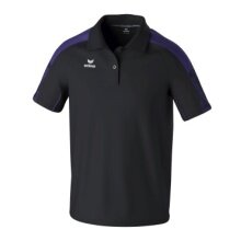 Erima Sport-Polo Evo Star (100% rec. Polyester) schwarz/violett Herren