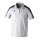 Erima Sport-Polo Evo Star (100% rec. Polyester) weiss/schwarz Herren