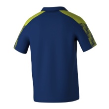 Erima Sport-Polo Evo Star (100% rec. Polyester) navyblau/limegrün Herren