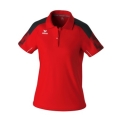 Erima Sport-Polo Evo Star (100% rec. Polyester) rot/schwarz Damen