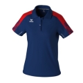 Erima Sport-Polo Evo Star (100% rec. Polyester) navyblau/rot Damen