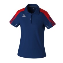 Erima Sport-Polo Evo Star (100% rec. Polyester) navyblau/rot Damen