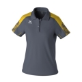 Erima Sport-Polo Evo Star (100% rec. Polyester) grau/gelb Damen