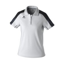 Erima Sport-Polo Evo Star (100% rec. Polyester) weiss/schwarz Damen