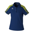 Erima Sport-Polo Evo Star (100% rec. Polyester) navyblau/limegrün Damen