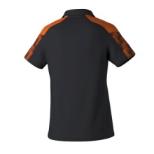 Erima Sport-Polo Evo Star (100% rec. Polyester) schwarz/orange Damen