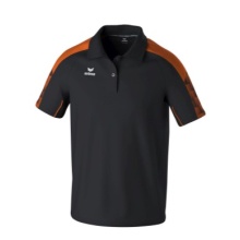 Erima Sport-Polo Evo Star (100% rec. Polyester) schwarz/orange Herren