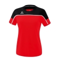 Erima Sport-Shirt Change (100% rec. Polyester, leicht, schnelltrocknend) rot/schwarz Damen