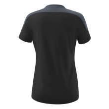 Erima Sport-Shirt Change (100% rec. Polyester, leicht, schnelltrocknend) schwarz/grau Damen