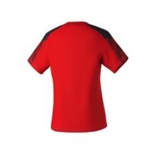 Erima Sport-Shirt Evo Star (100% rec. Polyester, leicht) rot/schwarz Damen