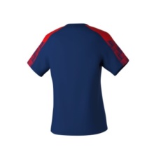 Erima Sport-Shirt Evo Star (100% rec. Polyester, leicht) navyblau/rot Damen