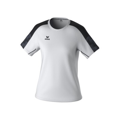 Erima Sport-Shirt Evo Star (100% rec. Polyester, leicht) weiss/schwarz Damen