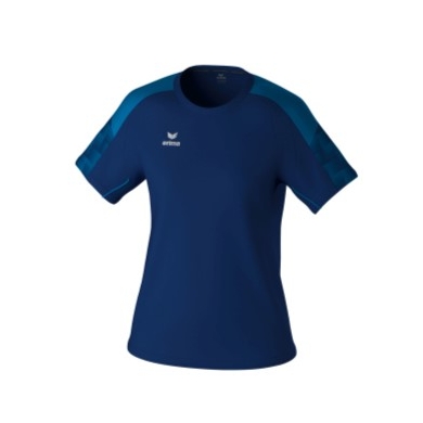 Erima Sport-Shirt Evo Star (100% rec. Polyester, leicht) navyblau/blau Damen