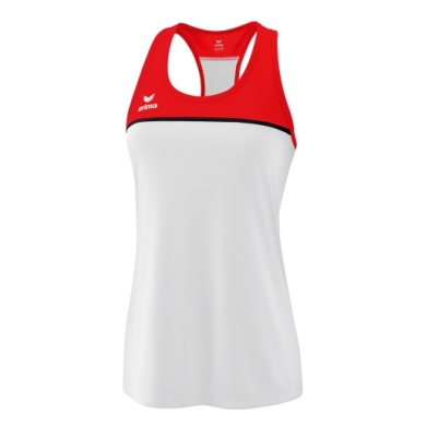 Erima Sport-Tank Top Change (100% rec. Polyester) weiss/rot Damen