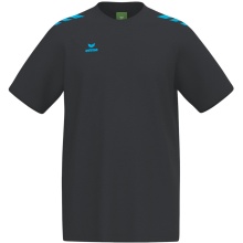 Erima Sport-Tshirt CMPT 3 Wings (Mischgewebe, schnelltrocknend) schwarz/curacaoblau Herren