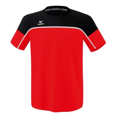 Erima Sport-Tshirt Change (100% rec. Polyester, leicht, schnelltrocknend) rot/schwarz Herren