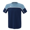 Erima Sport-Tshirt Change (100% rec. Polyester, leicht, schnelltrocknend) navyblau/denimblau Jungen