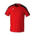 Erima Sport-Tshirt Evo Star (100% rec. Polyester, leicht) rot/schwarz Kinder