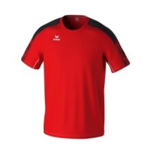 Erima Sport-Tshirt Evo Star (100% rec. Polyester, leicht) rot/schwarz Kinder