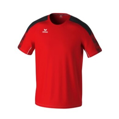 Erima Sport-Tshirt Evo Star (100% rec. Polyester, leicht) rot/schwarz Herren