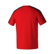 Erima Sport-Tshirt Evo Star (100% rec. Polyester, leicht) rot/schwarz Kinder