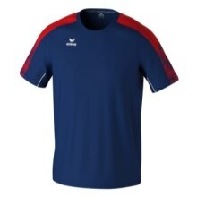 Erima Sport-Tshirt Evo Star (100% rec. Polyester, leicht) navyblau/rot Herren