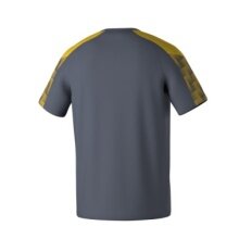 Erima Sport-Tshirt Evo Star (100% rec. Polyester, leicht) grau/gelb Herren