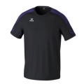 Erima Sport-Tshirt Evo Star (100% rec. Polyester, leicht) schwarz/violett Kinder