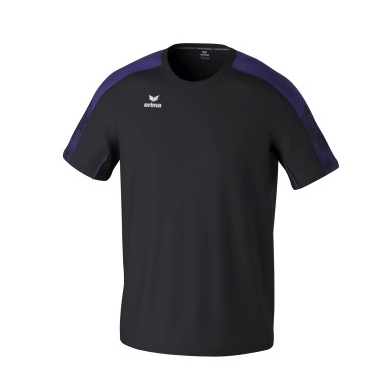 Erima Sport-Tshirt Evo Star (100% rec. Polyester, leicht) schwarz/violett Kinder