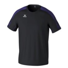 Erima Sport-Tshirt Evo Star (100% rec. Polyester, leicht) schwarz/violett Herren