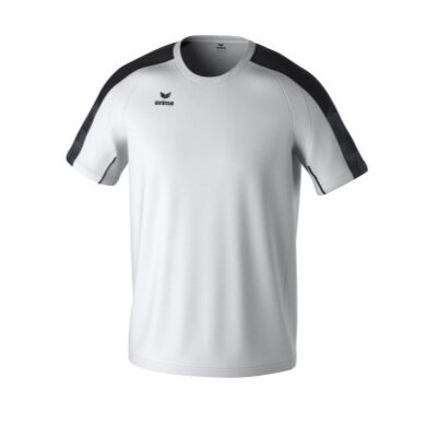 Erima Sport-Tshirt Evo Star (100% rec. Polyester, leicht) weiss/schwarz Herren