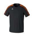 Erima Sport-Tshirt Evo Star (100% rec. Polyester, leicht) schwarz/orange Herren