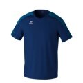 Erima Sport-Tshirt Evo Star (100% rec. Polyester, leicht) navyblau/blau Kinder