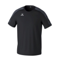 Erima Sport-Tshirt Evo Star (100% rec. Polyester, leicht) schwarz/grau Kinder