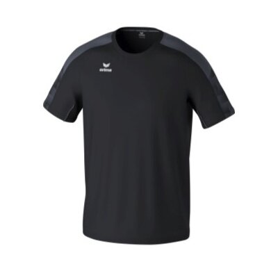 Erima Sport-Tshirt Evo Star (100% rec. Polyester, leicht) schwarz/grau Herren