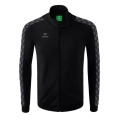 Erima Sportjacke Essential Team Tracktop - bequem, Rippbündchen, Seitentaschen schwarz/grau Jungen