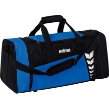 Erima Sporttasche Six Wings (Größe S - 28 Liter) royalblau/schwarz 49x23x25cm