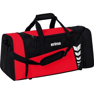 Erima Sporttasche Six Wings (Gr. L, 76 Liter, 70x32x34cm) rot/schwarz