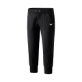 Erima Freizeithose 3/4 Sweat Pant (bequeme, dehnbar, Baumwolle, mit Bündchen) schwarz Damen