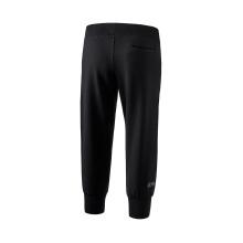 Erima Freizeithose 3/4 Sweat Pant (bequeme, dehnbar, Baumwolle, mit Bündchen) schwarz Damen